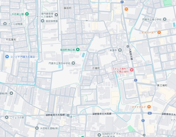 ■門真市江端町　第3期　新築一戸建ての地図