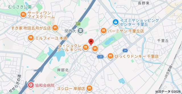 ビフォーレ千里の地図