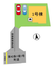 新宮町緑ケ浜2丁目6期　1号棟の区画図