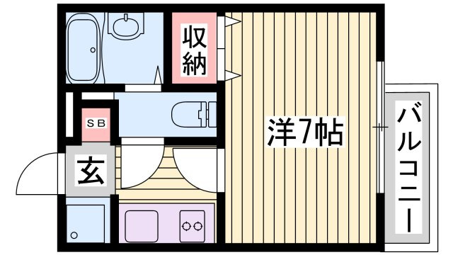 ジュネス白国の間取り