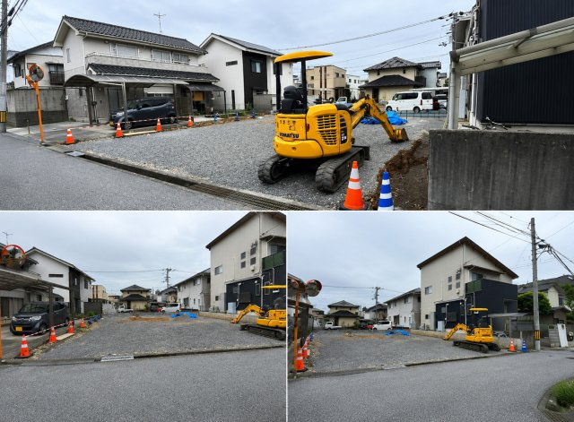 高知市針木東町　第1　2号棟　新築戸建　の前面道路含む現地写真