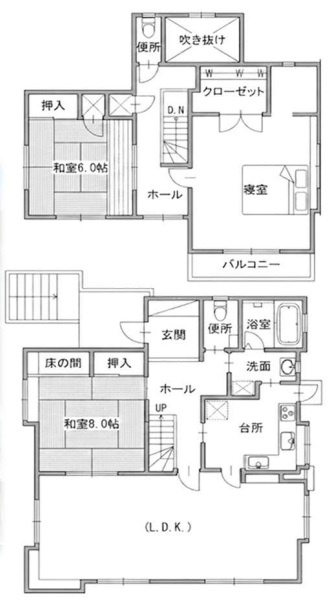 神戸市垂水区朝谷町の間取り