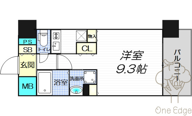 エス・キュート梅田中崎町の間取り