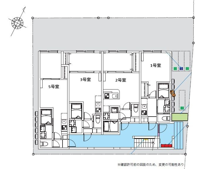 robot home 北小金(ロボットホームキタコガネ)の区画図
