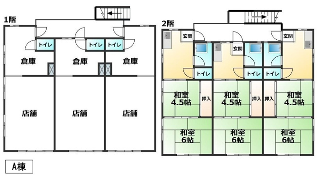 【間取り】 | 古賀市花見南2丁目アパート