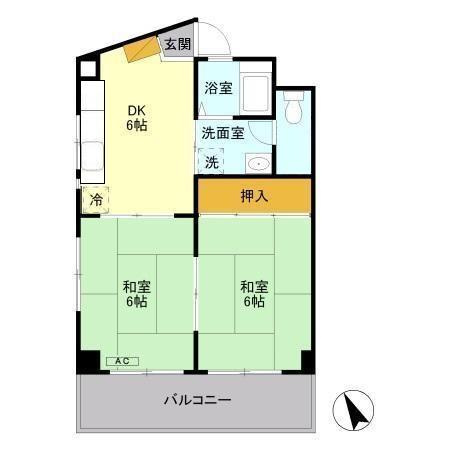 ヴィラ松本の間取り