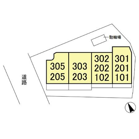 ヴィラ松本の区画図