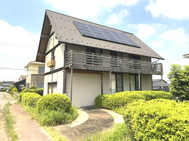 山武市美杉野　 中古戸建の外観|平成20年8月築２LDKインターガレージ付 敷地約99坪オール電化太陽光発電システムリビング約27帖