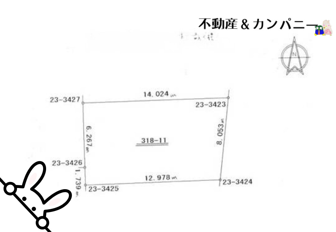 樽味4丁目のおトチ　松山市樽味4丁目売土地の土地図