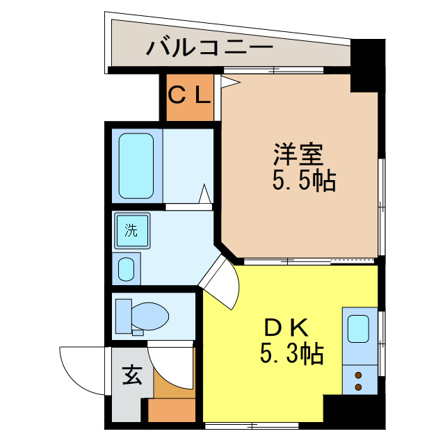 ラフィネ樺島の間取り