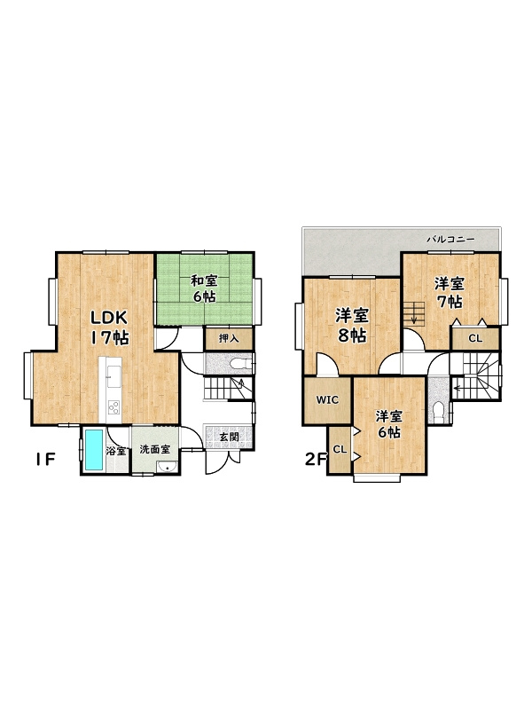 姫路市大塩町/中古戸建の間取り