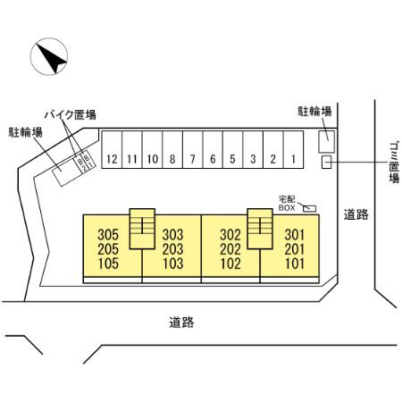 川崎市麻生区千代ケ丘１丁目のアパートの区画図|※他部屋参考写真