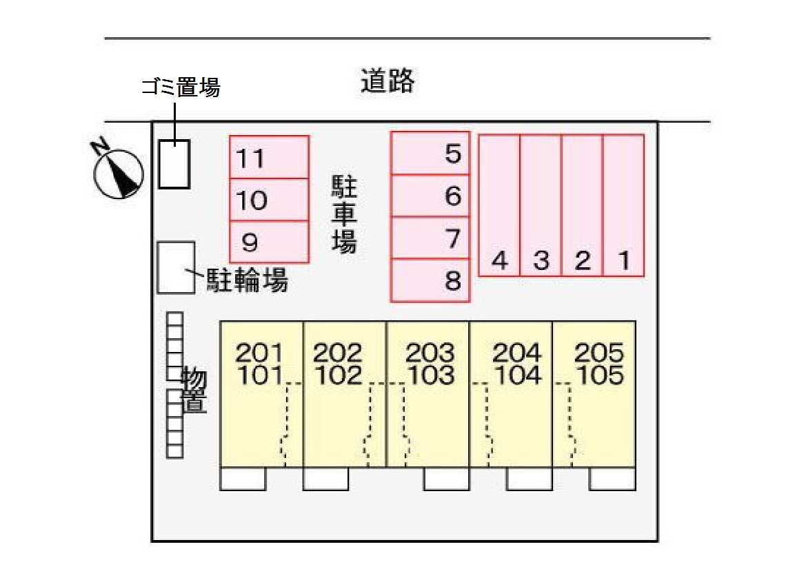 サフラワーの駐車場|駐車場