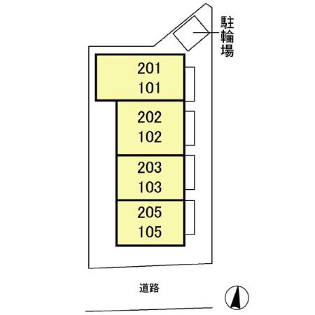 OAK HOUSE（オークハウス）の区画図