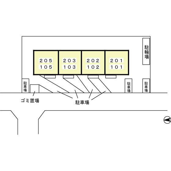 ビューテラスハイム天王台の区画図