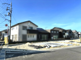 【外観】 | 大津市雄琴5丁目11　新築戸建 | 建築中