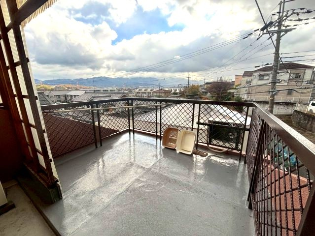ウィズテリア東阪田のバルコニー