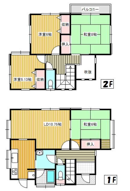 東金市道庭　中古戸建の間取り|図面と現況に相違がある場合、現況を優先致します。