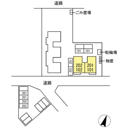 ウィルモア 花楯の区画図