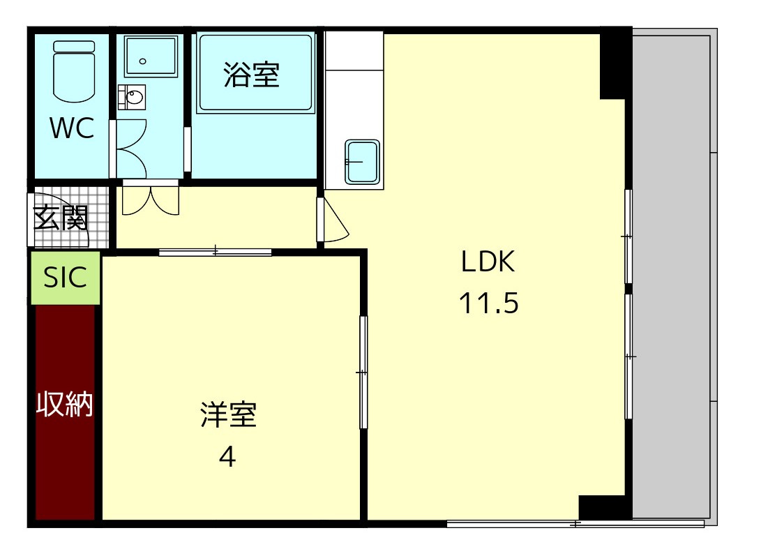 河本マンションの間取り