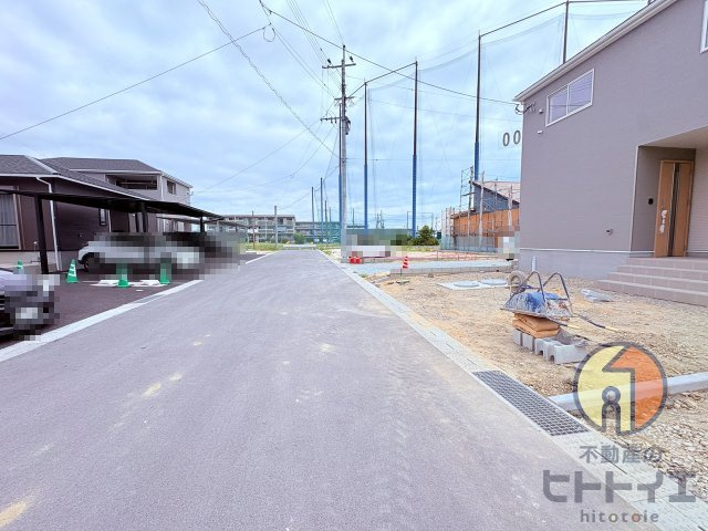 新築建売)筑後市大字野町の前面道路含む現地写真