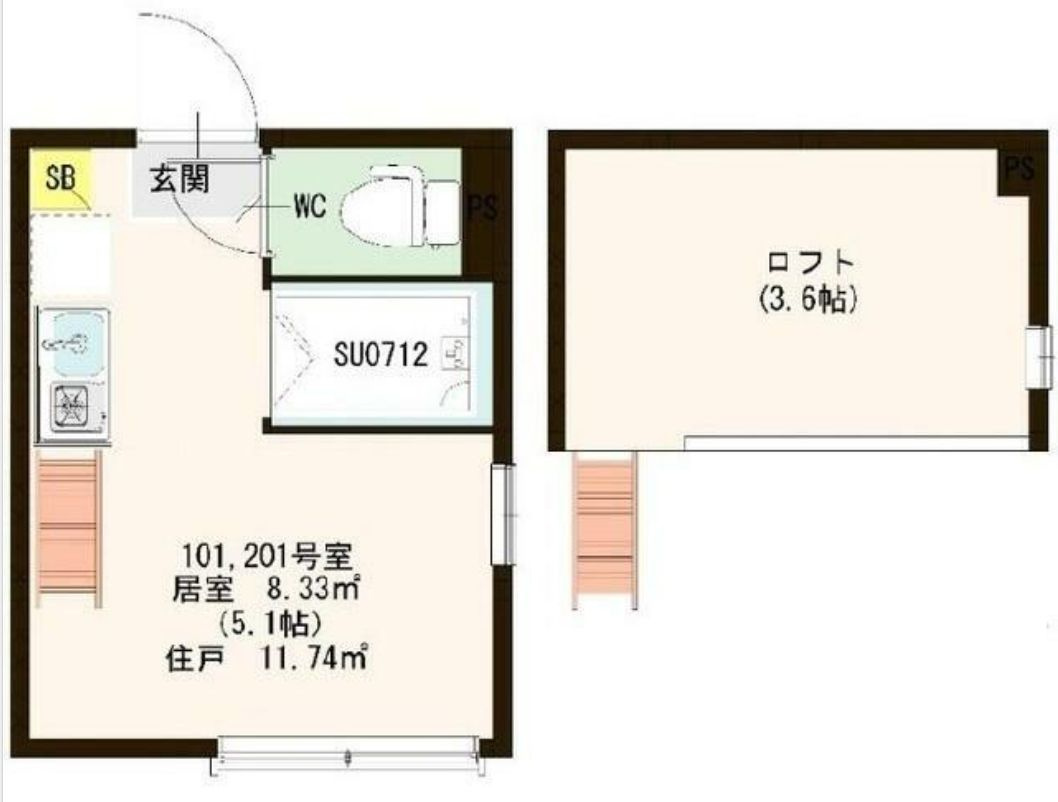 ユズハウス（YuzHouse）の間取り|使用目的色々♪ロフト付です★