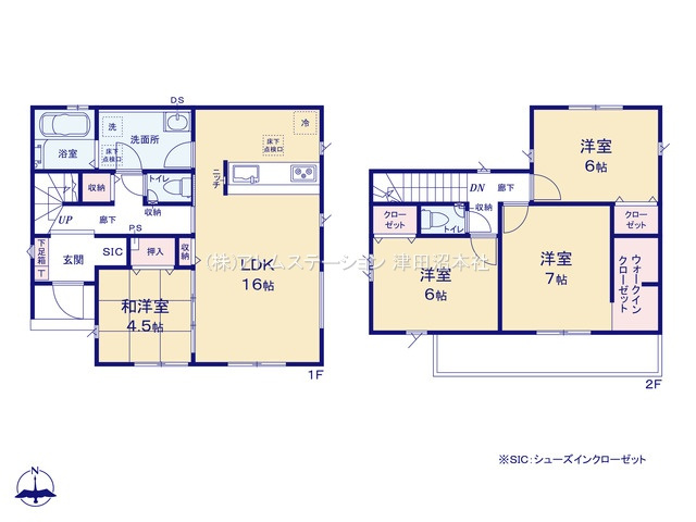 【間取り】 | アトムセレクト船橋市松が丘５１期１棟１号棟