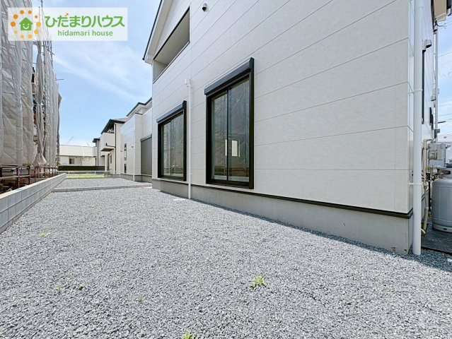 ひたちなか市足崎3期　新築戸建　2号棟の庭|家族みんなで広～いお庭でバーベキューが楽しめます(^^♪