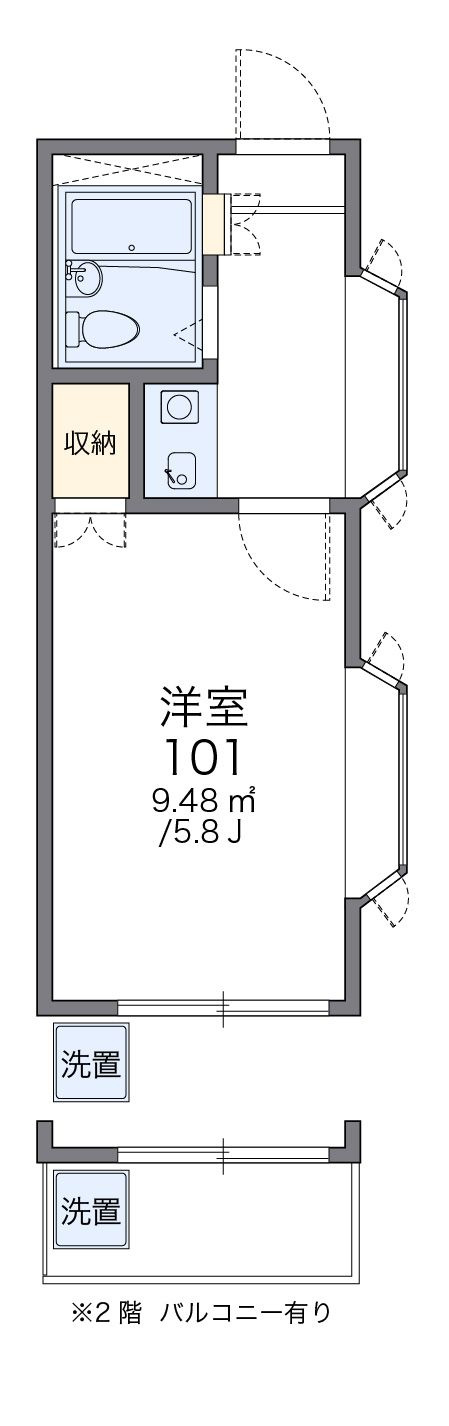 レオパレスＤＡＩの間取り