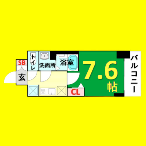 SHOKEN Residence 名古屋〈太閤通〉の間取り