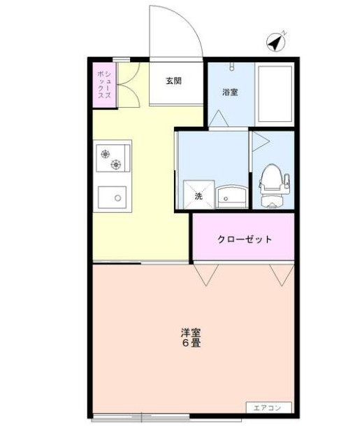 コーポ茂手木の間取り