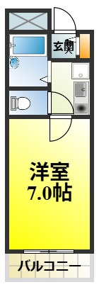 カーサミガタの間取り