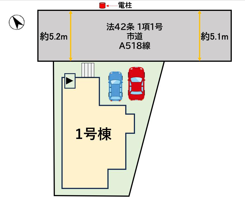 久留米市合川町の新築一戸建の区画図