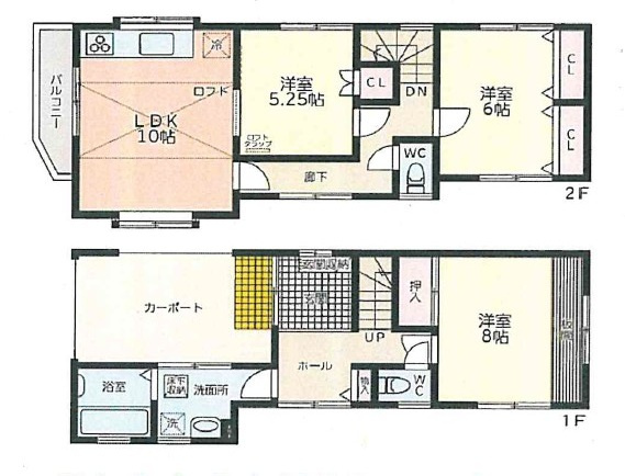 仲介手数料無料　横浜市港南区港南１丁目の間取り