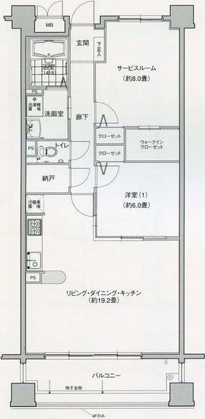 グラン・アベニュー名駅南の間取り