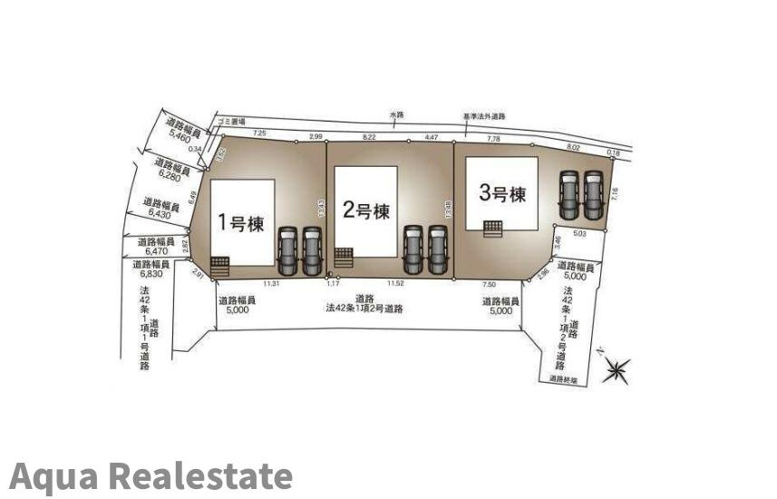 クレイドルガーデン小松島市大林町第一の区画図