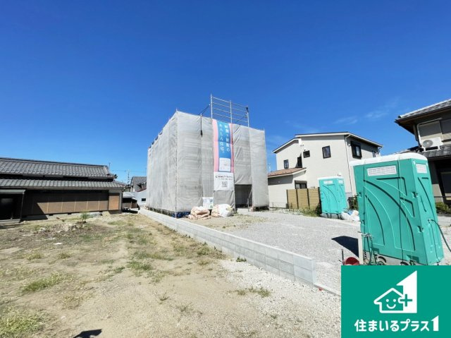 彦根市芹町　第1期　新築一戸建ての外観|現在の進捗状況です！順調に作業進行中、完成が待ち遠しいです！詳細の間取り等、お気軽にお問い合わせください！