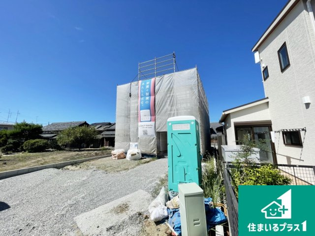 彦根市芹町　第1期　新築一戸建ての外観|現在の進捗状況です！順調に作業進行中、完成が待ち遠しいです！詳細の間取り等、お気軽にお問い合わせください！