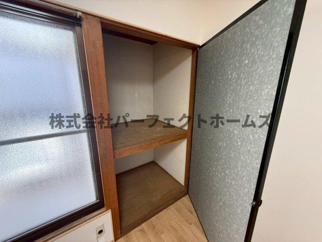 黒原城内テラスの収納|ちょっとした収納スペースも充実しています