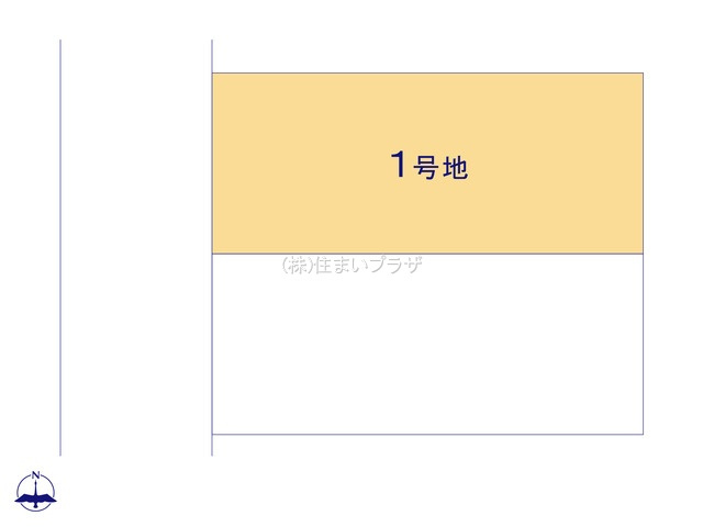仲介手数料無料）一宮市第１大和町福森１号棟の区画図