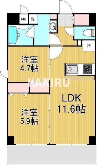 レジデンシア都島アイラの間取り