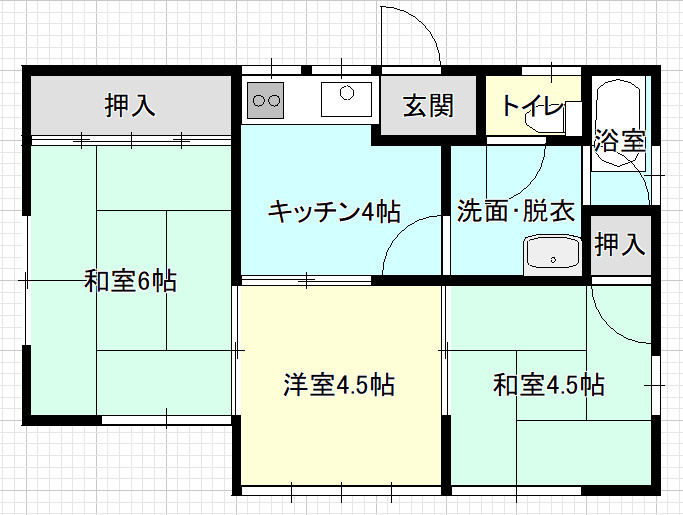 浜野借家の間取り