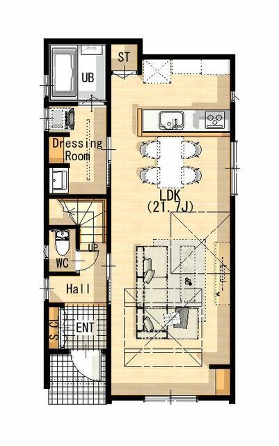 豊橋市池見町の新築一戸建の間取り| 3080万円、3LDK、土地面積114.61m2、建物面積101.26m2 　