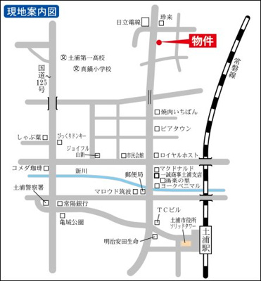 【地図】 | 木田余東台2丁目塚本テナント（募集）