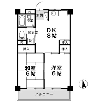 【間取り】 | パーク・サイド杉浦2