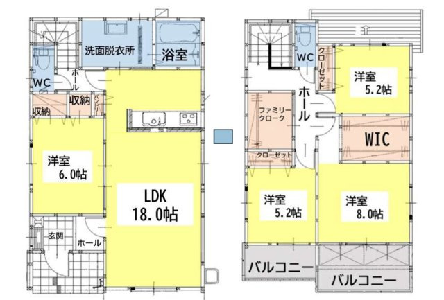 Adoble+小倉南区朽網東2丁目2期　の間取り|４LDKの間取りになります。