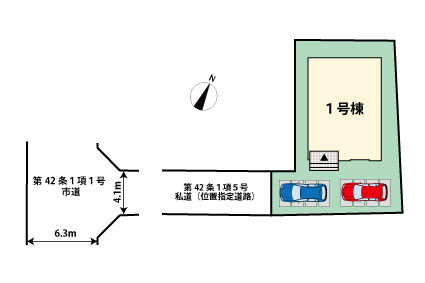 大字千里　新築戸建の区画図