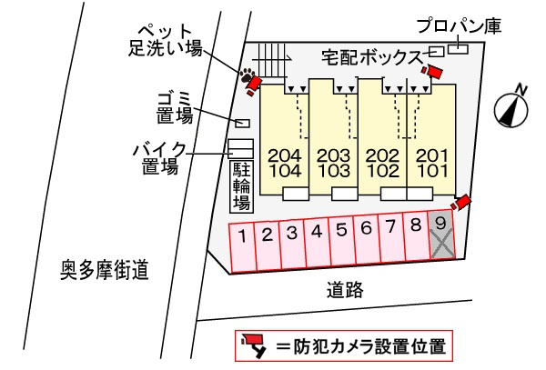カリーノVの区画図