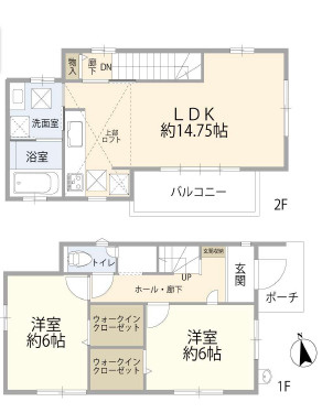 ~2階リビングの開放感~佐島3丁目中古戸建の画像