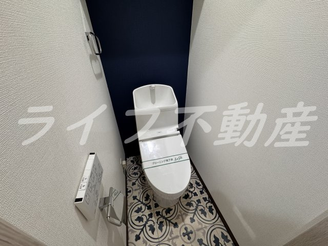 クリエオーレ玉串元町のトイレ|ゆったりとした空間のトイレです